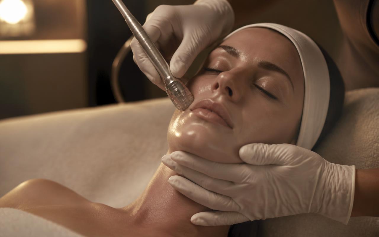 Microdermabrasion facial resurfacing at THEIA Aesthetics in San Antonio
