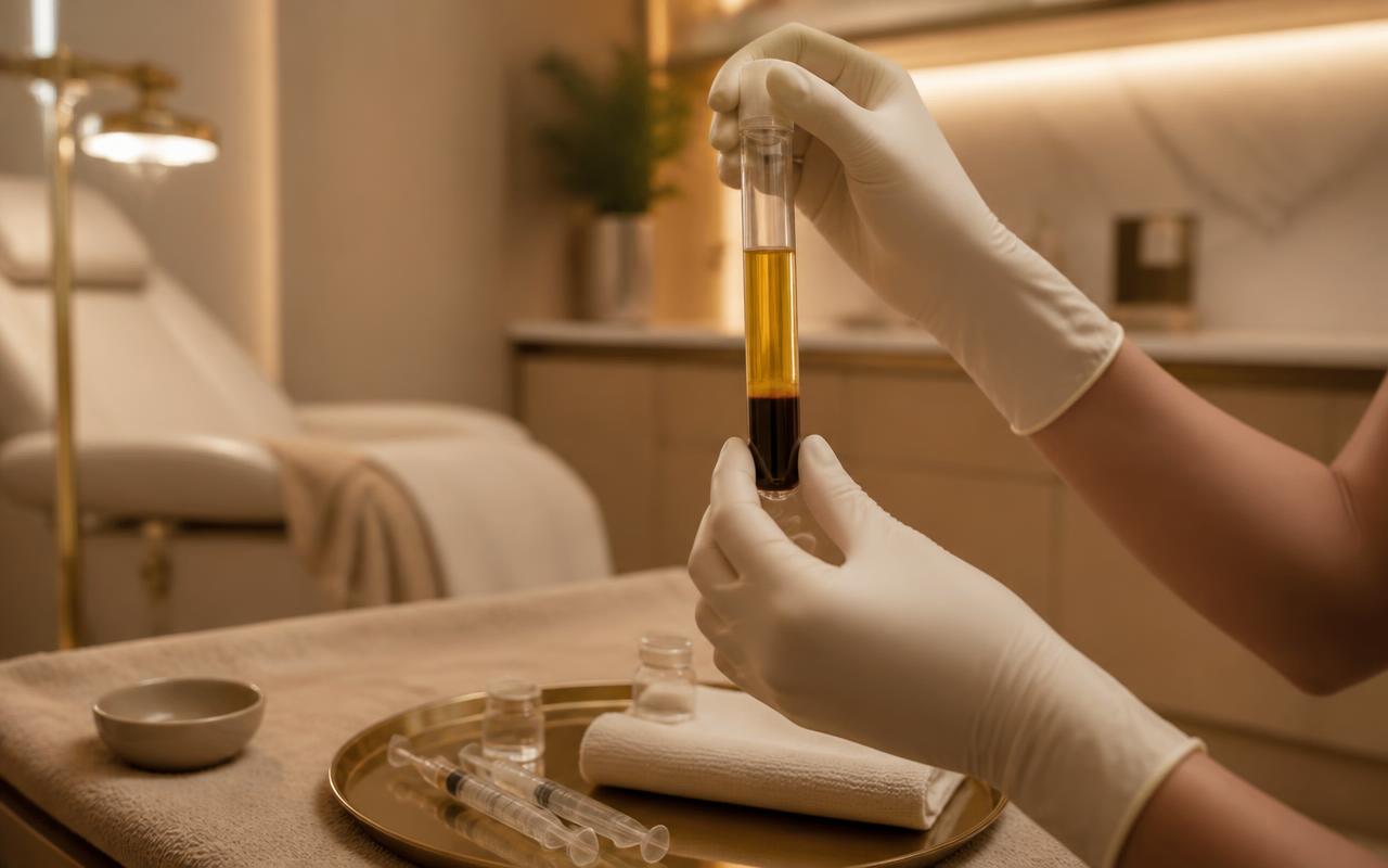 PRP plasma preparation at THEIA Aesthetics in San Antonio